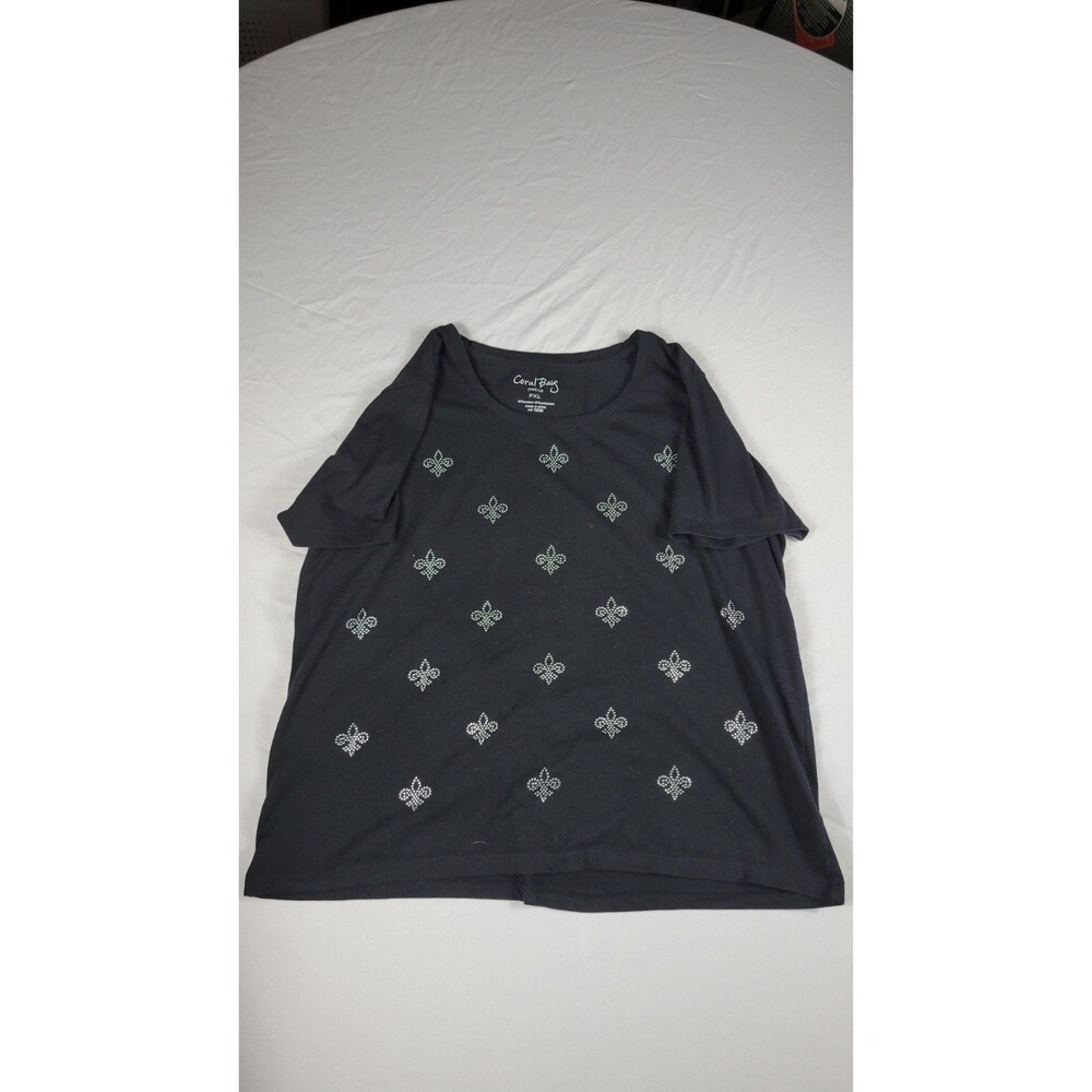 Coral Bay Petite XL Bedazzled Fleur-de-lis